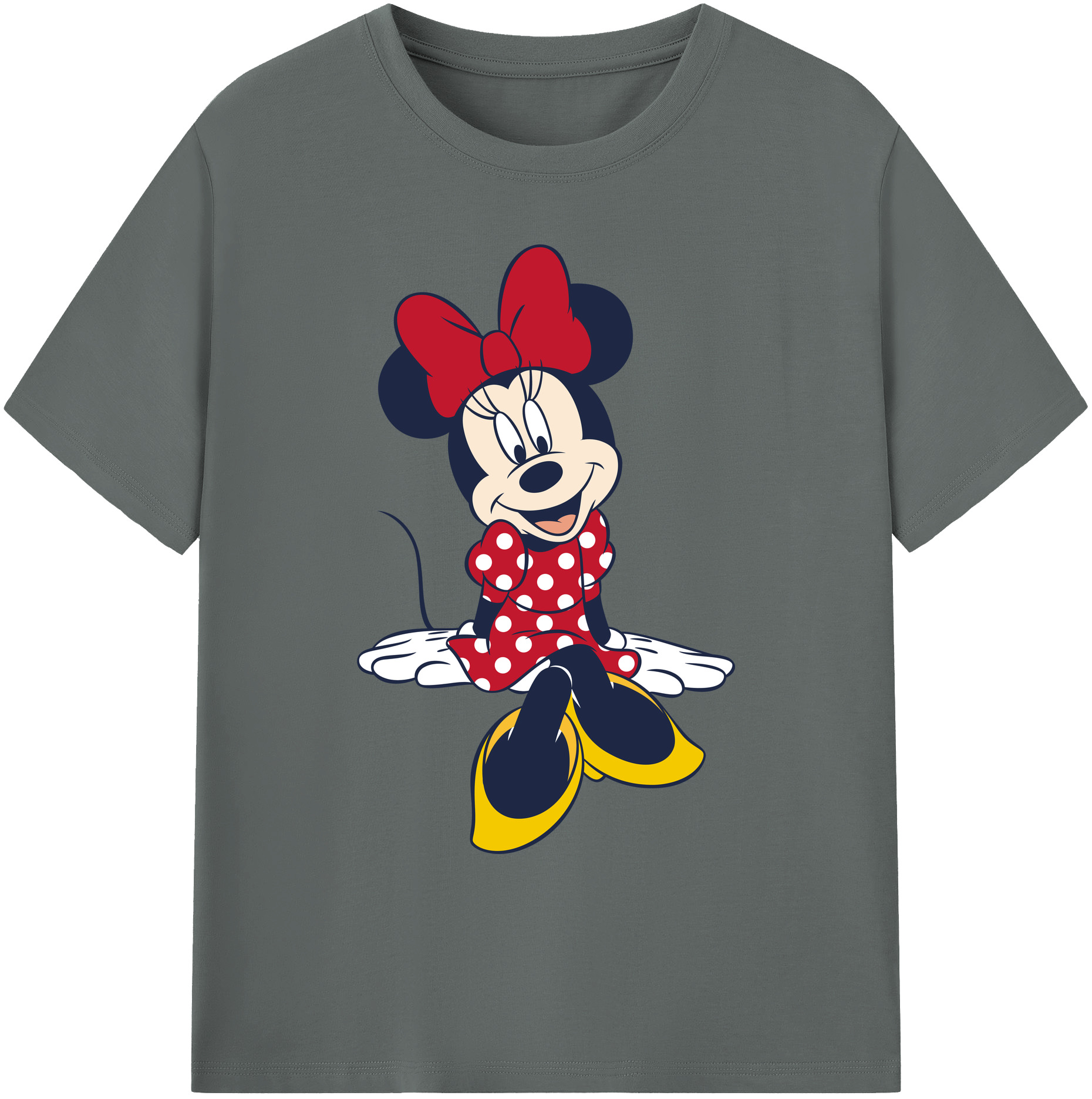 ミッキーマウス Mickey Mouse 綿100％ メンズ半袖Tシャツ｜肌触りやわらか＆通気性